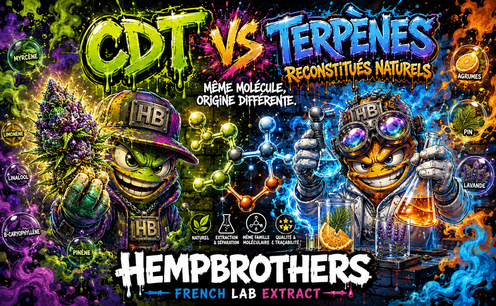 CDT (cannabis derived terpenes) VS terpènes reconstitués