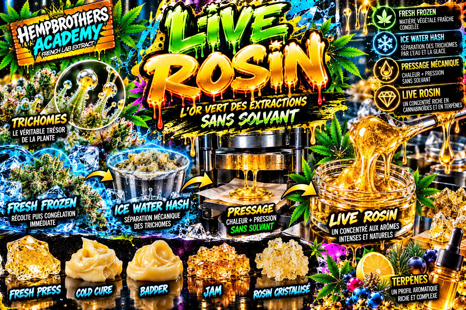 Live Rosin : tout savoir sur cette extraction premium sans solvant